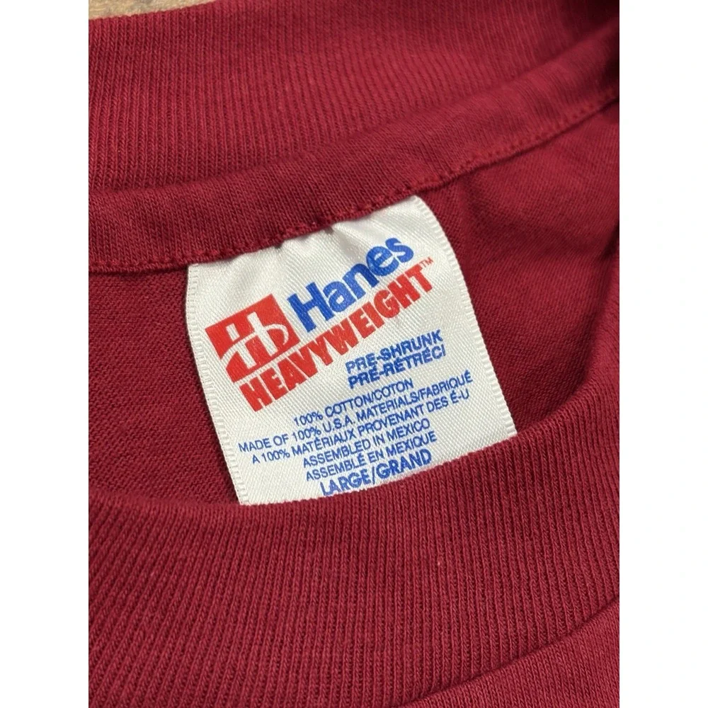 Vintage 1994 Nashville, Tennessee Single Stitch Tee Red Large Made In USA 90s - Picture 3 of 7
